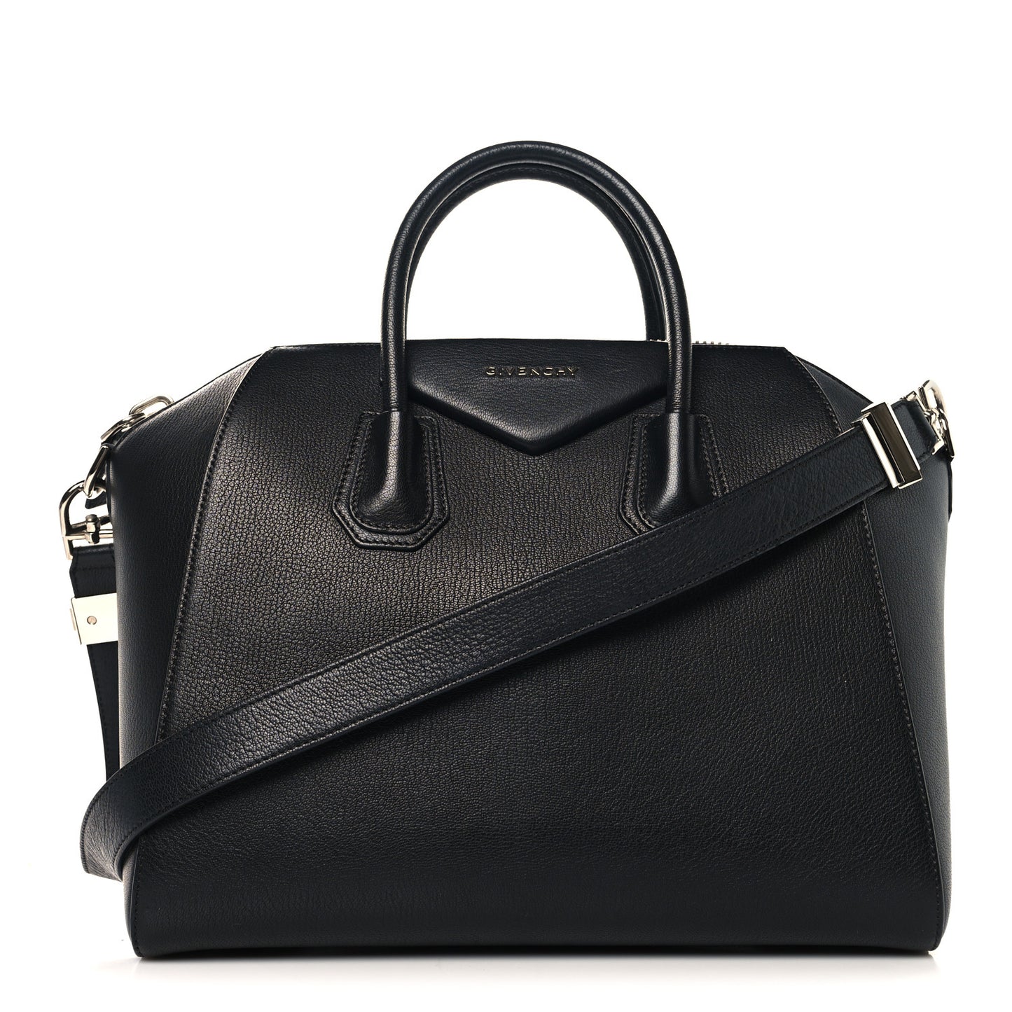 Sugar Goatskin Medium Antigona Black
