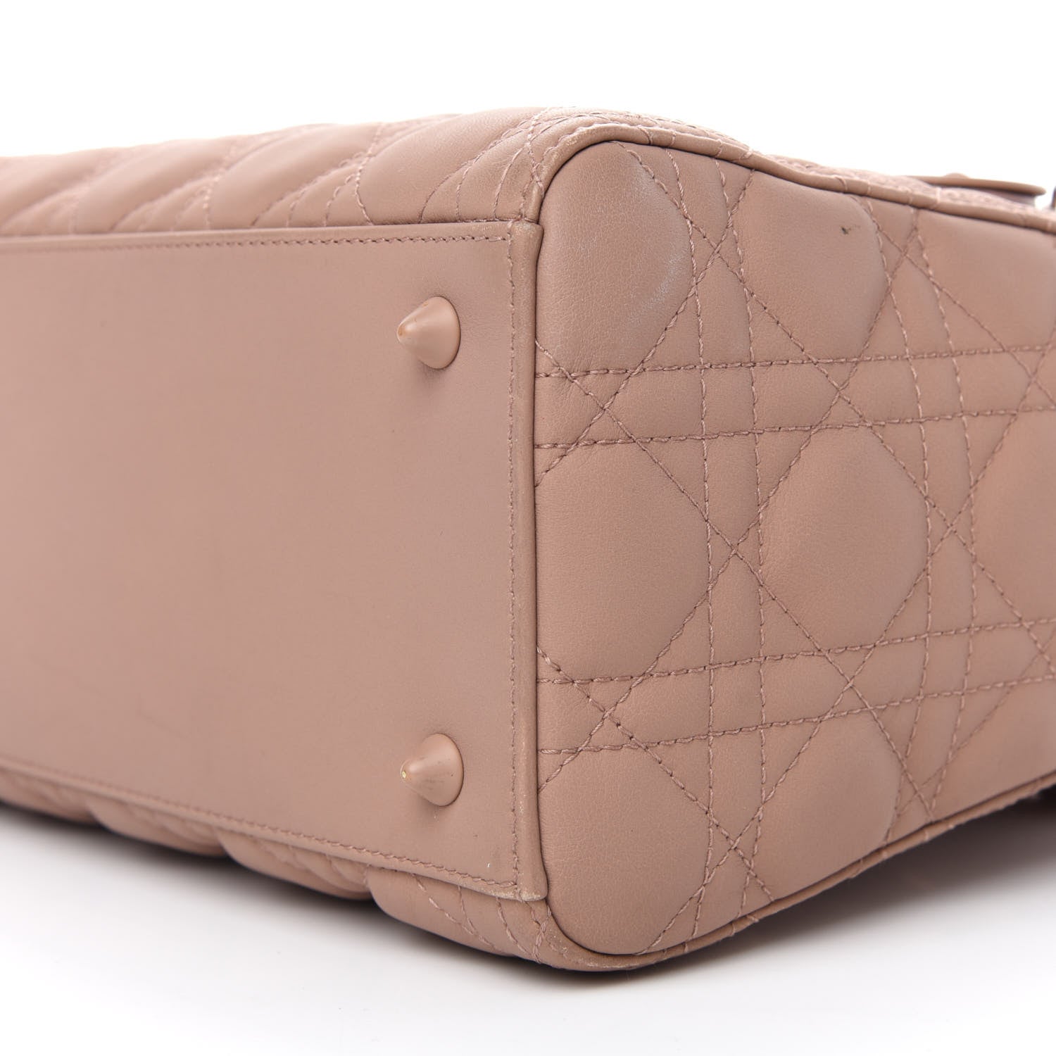 Christian Dior Ultra Matte Calfskin Cannage Medium Lady Dior Beige 10 of 16