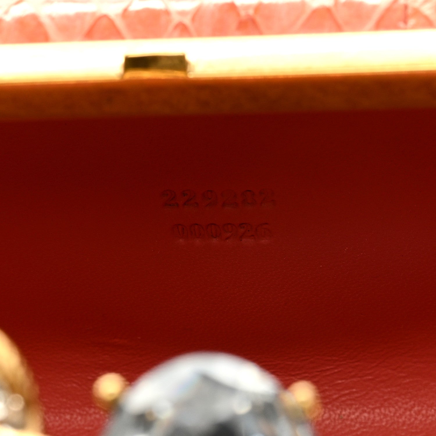 Alexander McQueen Snakeskin Knuckle Box Clutch Orange 7 of 9