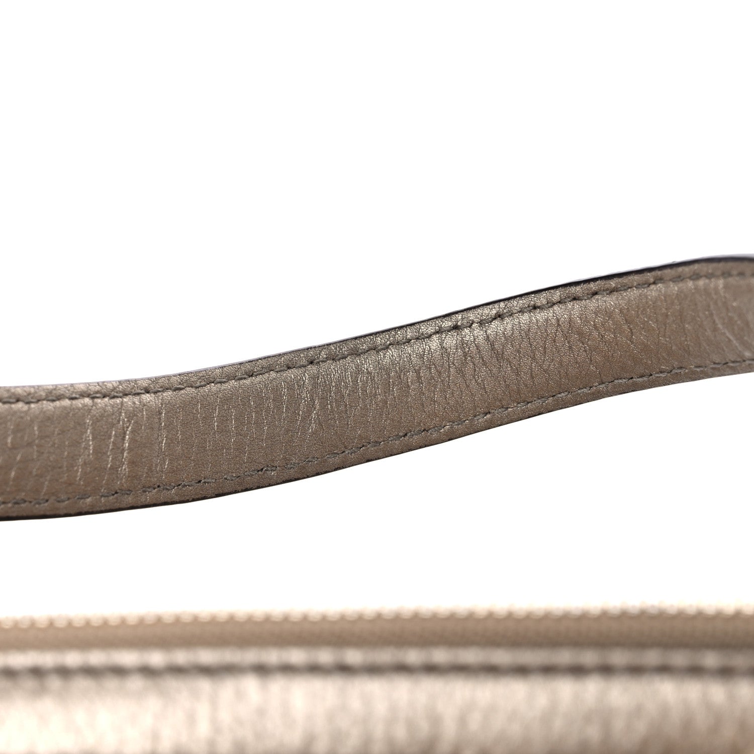 Gucci Metallic Cellarius Calfskin Small Soho Top Handle Satchel Golden Beige 12 of 17