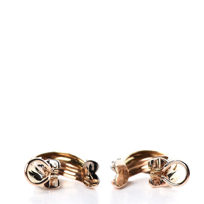 Cartier 18K Pink Yellow White Gold Large Trinity Clip-On Earrings 3 of 4