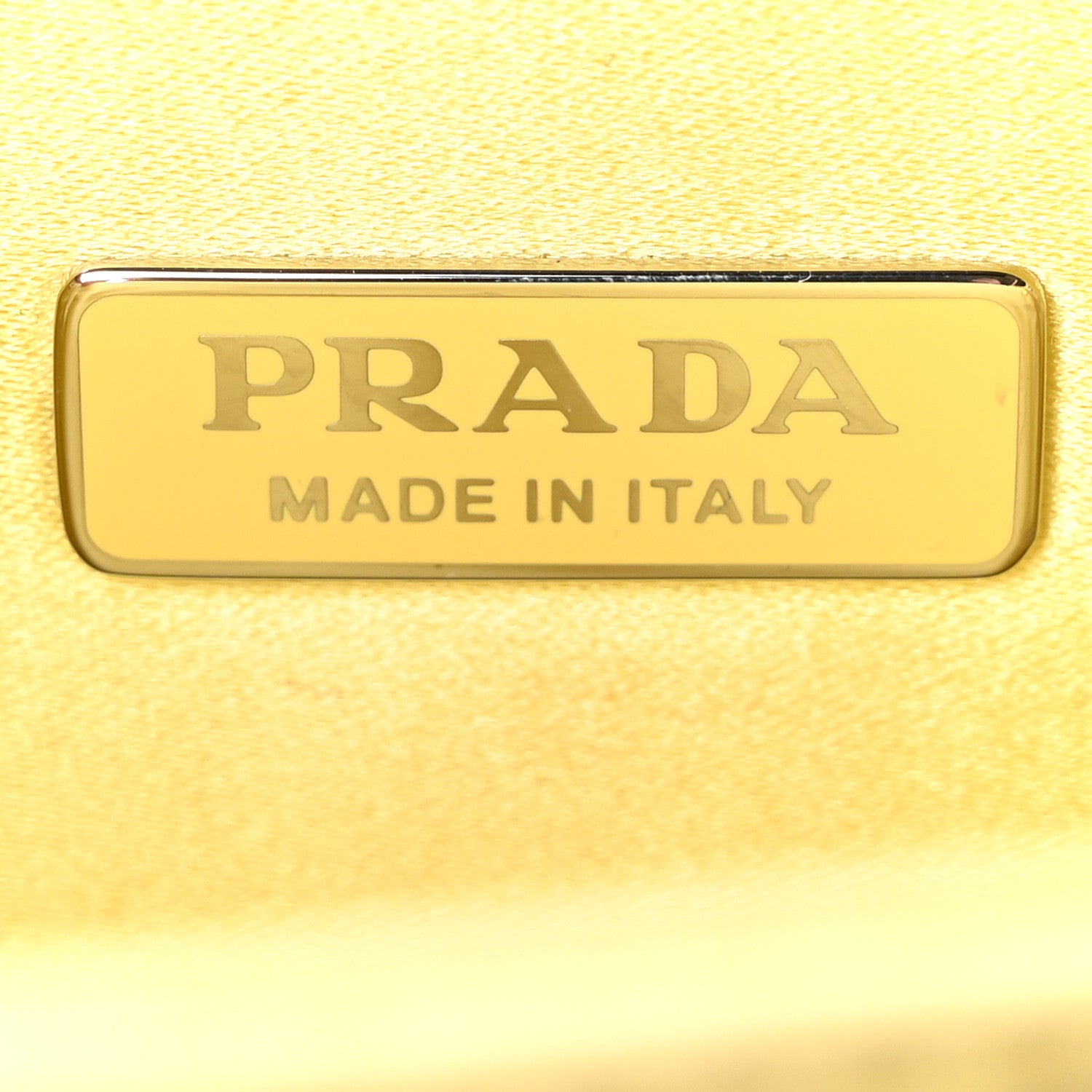Prada Satin Crystal Metal Triangle Logo Small Double Handle Crossbody Tote Ananas 6 of 10