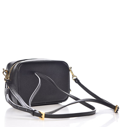 Prada Saffiano Mini Camera Crossbody Bag Black 3 of 12