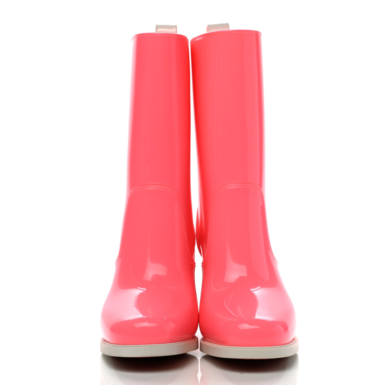 Christian Louboutin Recycled PVC Calfskin Loubirain 70 Boots 36 Pink 2 of 9