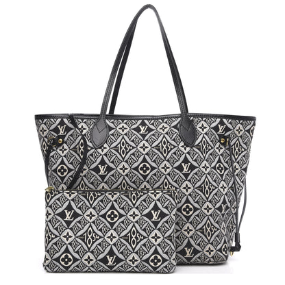 Louis Vuitton Jacquard Since 1854 Neverfull MM Grey 1 of 13