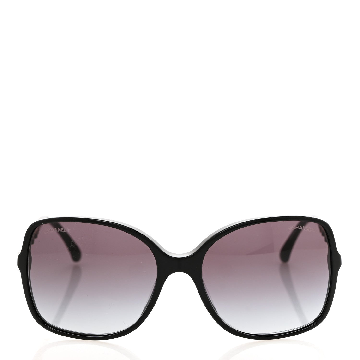 Chanel Lambskin Square Chain Sunglasses 5210-Q Black 2 of 8