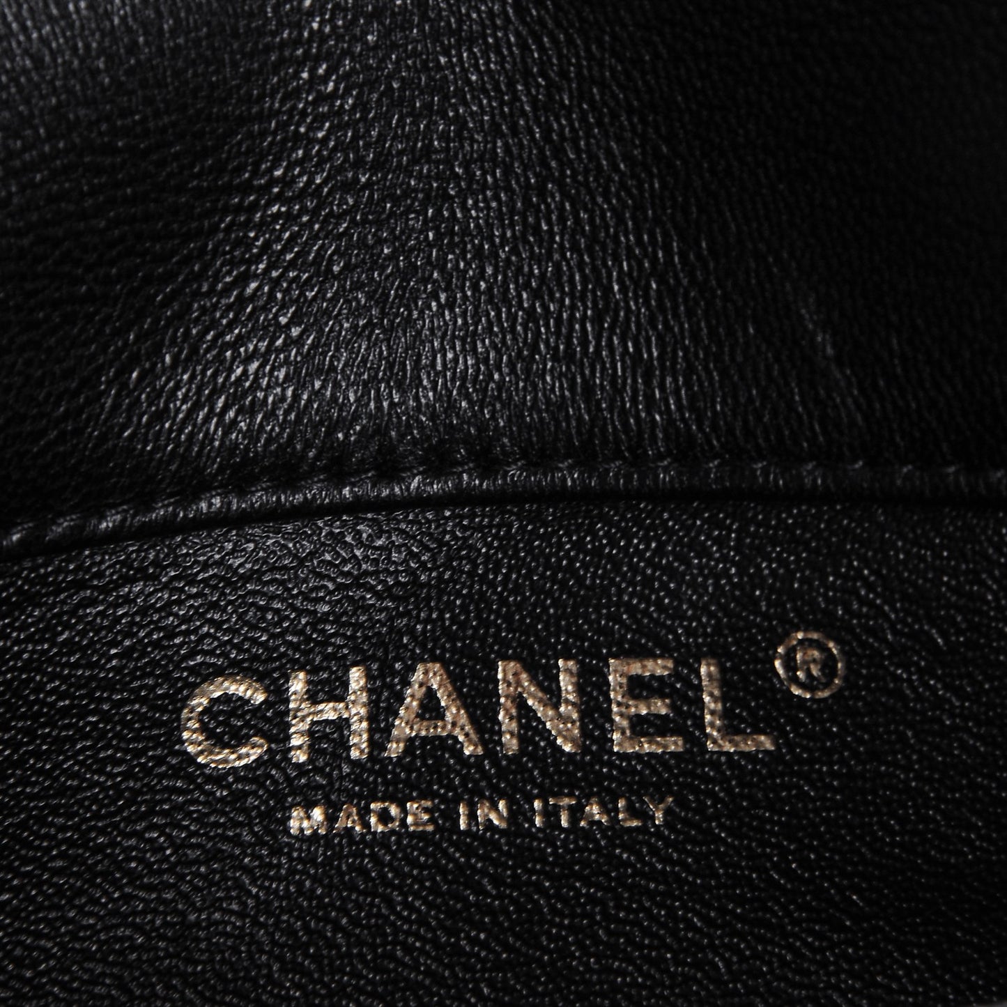 Lambskin Quilted Extra Mini Flap Black
