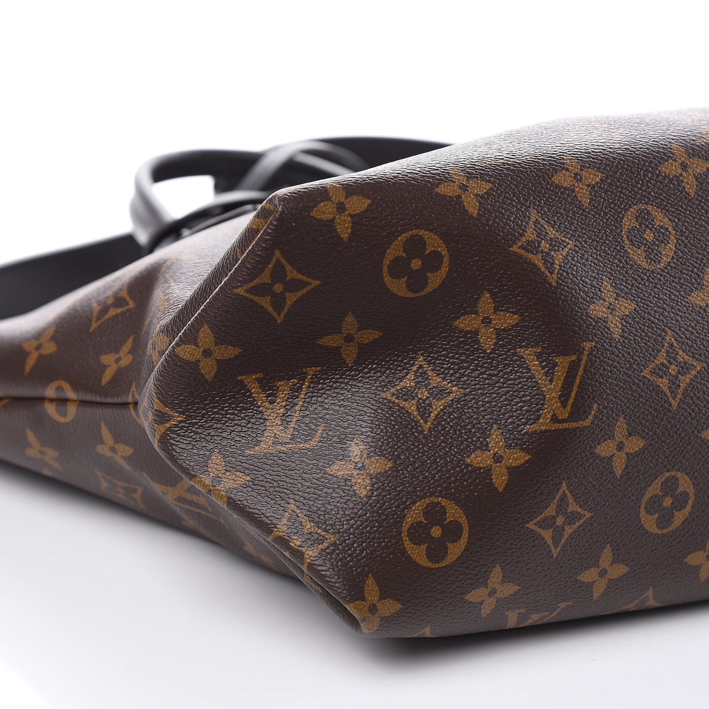 Monogram Flower Zipped Tote MM Black