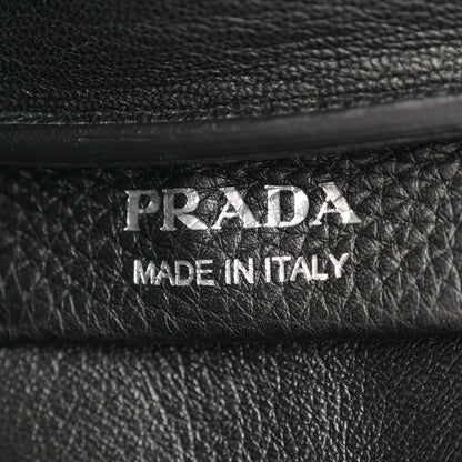 Prada Vitello Daino Soft Large Dynamique Tote Black 7 of 15