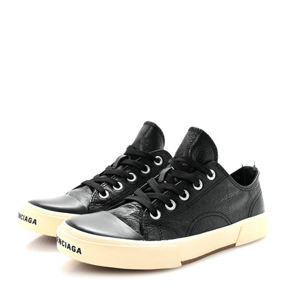 Balenciaga Agneau Arena Womens Paris Low Top Sneakers 38 Black 4 of 8