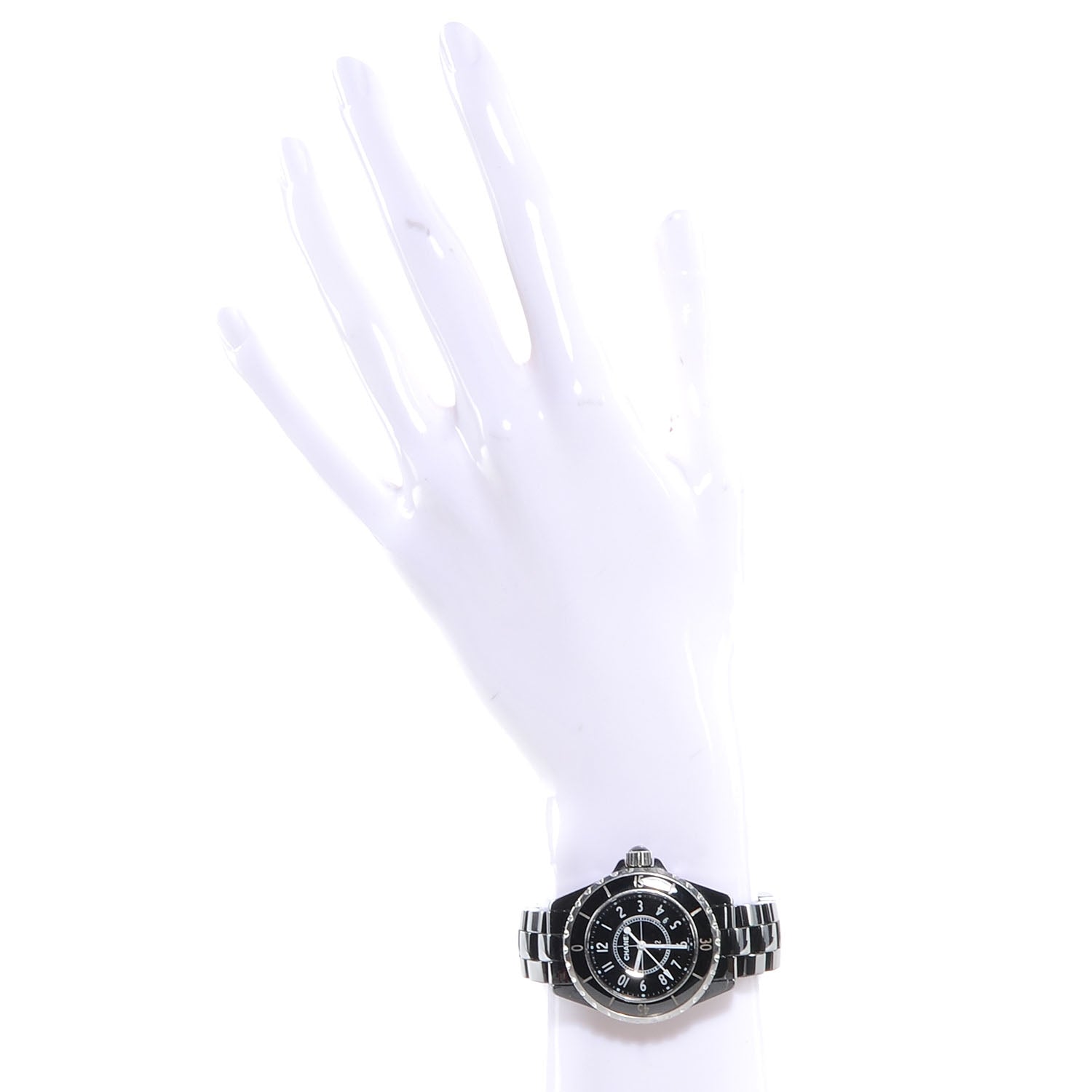 Chanel Stainless Steel Ceramic 33mm J12 Quartz Watch Black 2 of 5