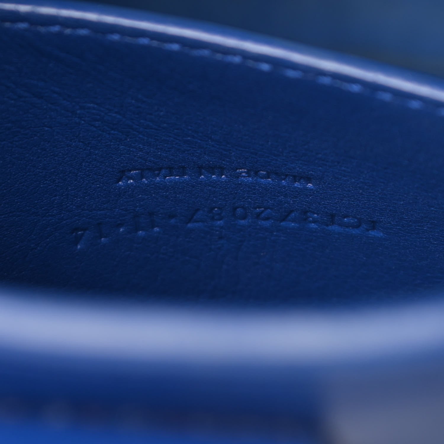 Saint Laurent Calfskin Monogram Baby Cabas Blue 8 of 19