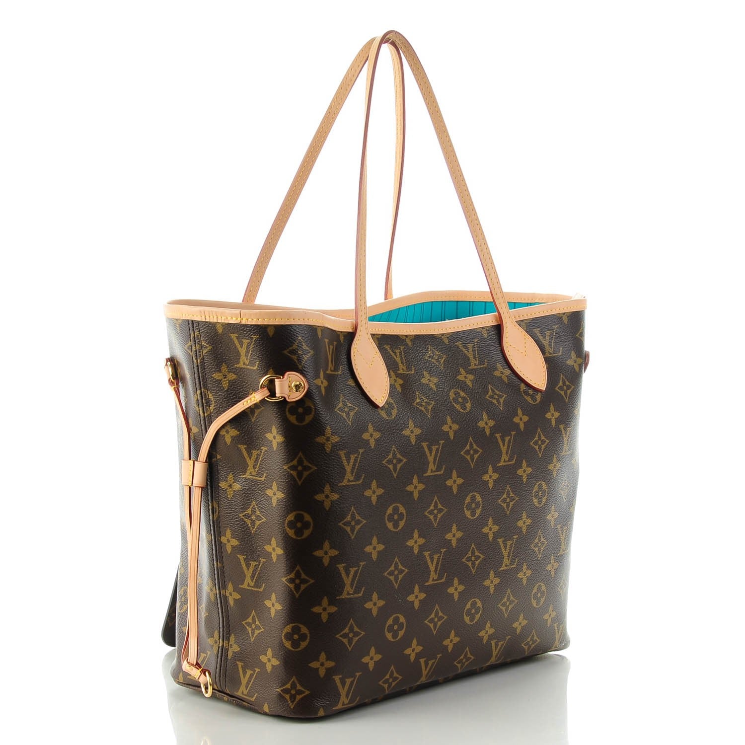 Louis Vuitton Monogram V Neverfull MM Turquoise 3 of 7