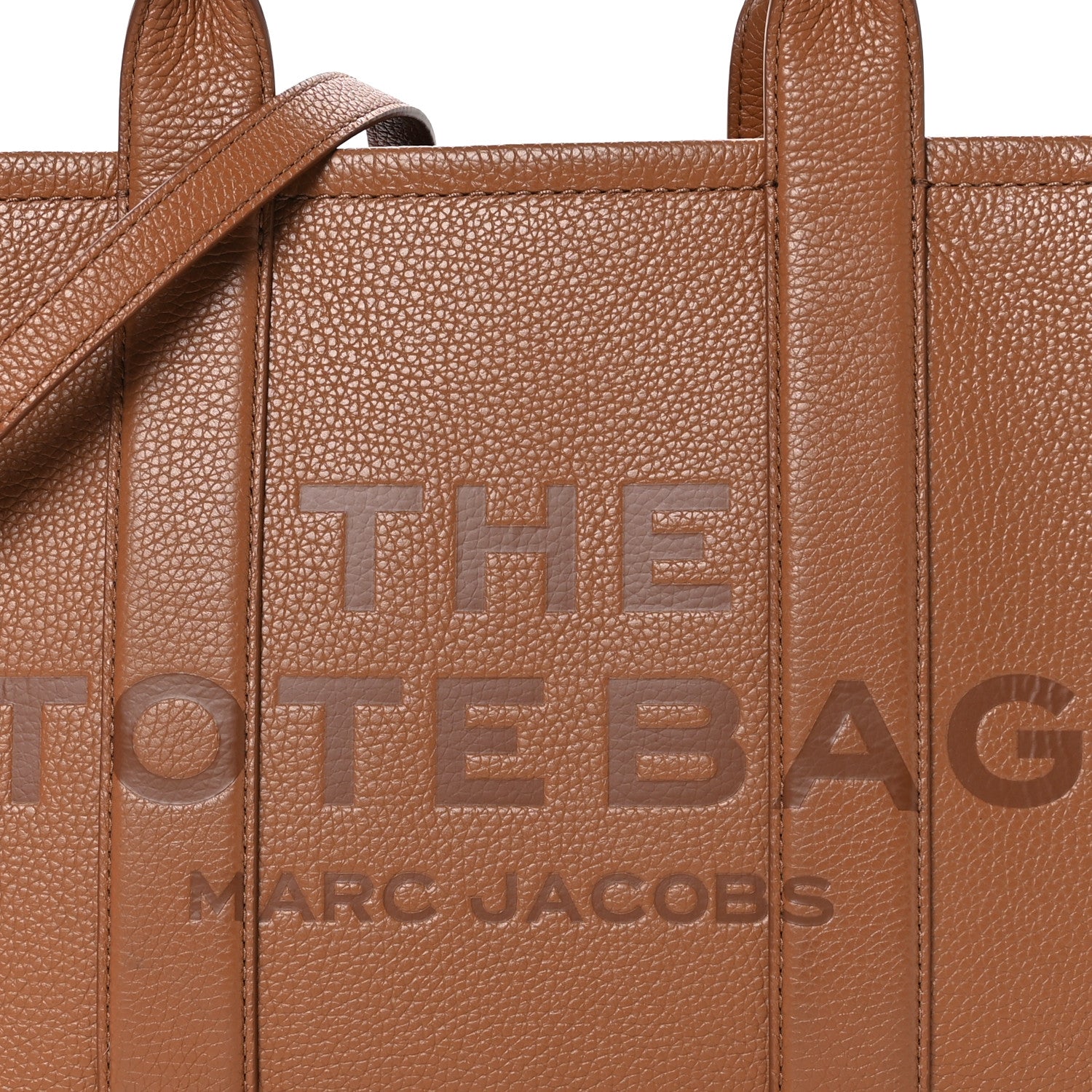 Marc Jacobs Grained Calfskin Medium The Tote Bag Argan Oil 8 of 10