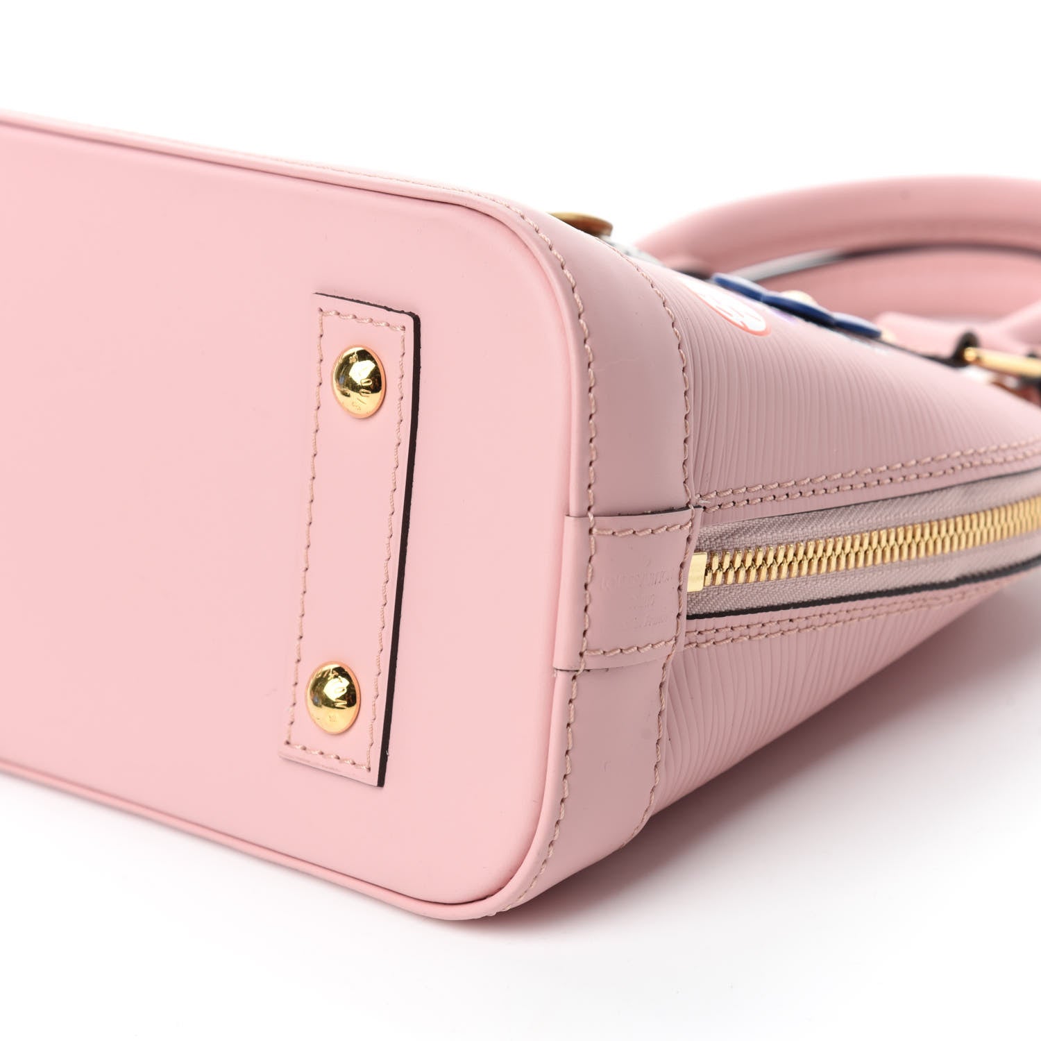 Louis Vuitton Epi Blooming Flowers Alma BB Rose Ballerine 7 of 12