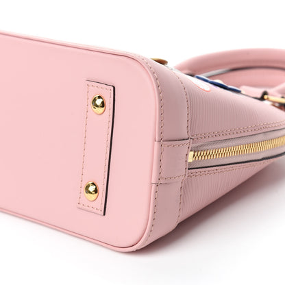 Louis Vuitton Epi Blooming Flowers Alma BB Rose Ballerine 7 of 12