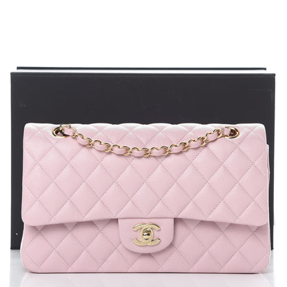 Chanel Caviar Quilted Medium Double Flap Light Pink 11 of 11