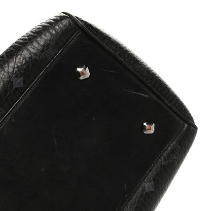 MCM Visetos Heritage Medium Boston Bag Black 10 of 10