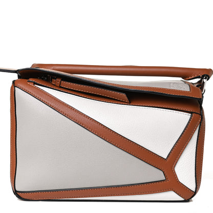 Loewe Calfskin Small Graphic Puzzle Bag Ghost Soft White 6 of 11
