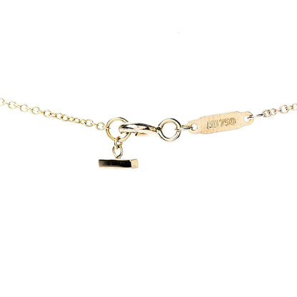 Tiffany 18K Yellow Gold Small T Smile Pendant Necklace 4 of 5