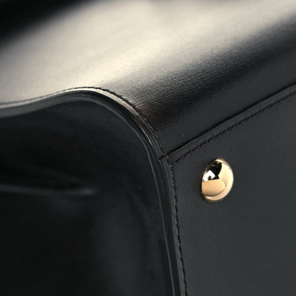 Delvaux Grained Calfskin MM Brillant Satchel Black 9 of 12