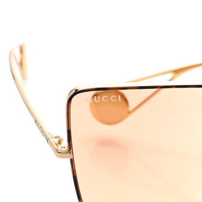 Gucci Square Frame GG0436S Sunglasses Gold 7 of 8