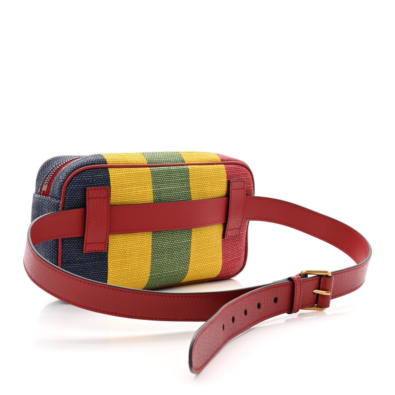 Gucci Canvas Marley Stripe Script Logo Gucci Belt Bag 100 40 Multicolor 3 of 10