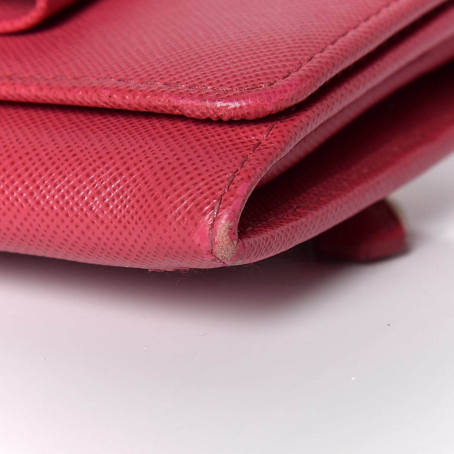 Saffiano Bow Continental Wallet Peonia
