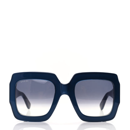 Gucci Acetate Square Web Frame GG0178S Sunglasses Navy 2 of 9