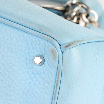 Christian Dior Bullcalf Small Diorissimo Tote Light Blue 13 of 16