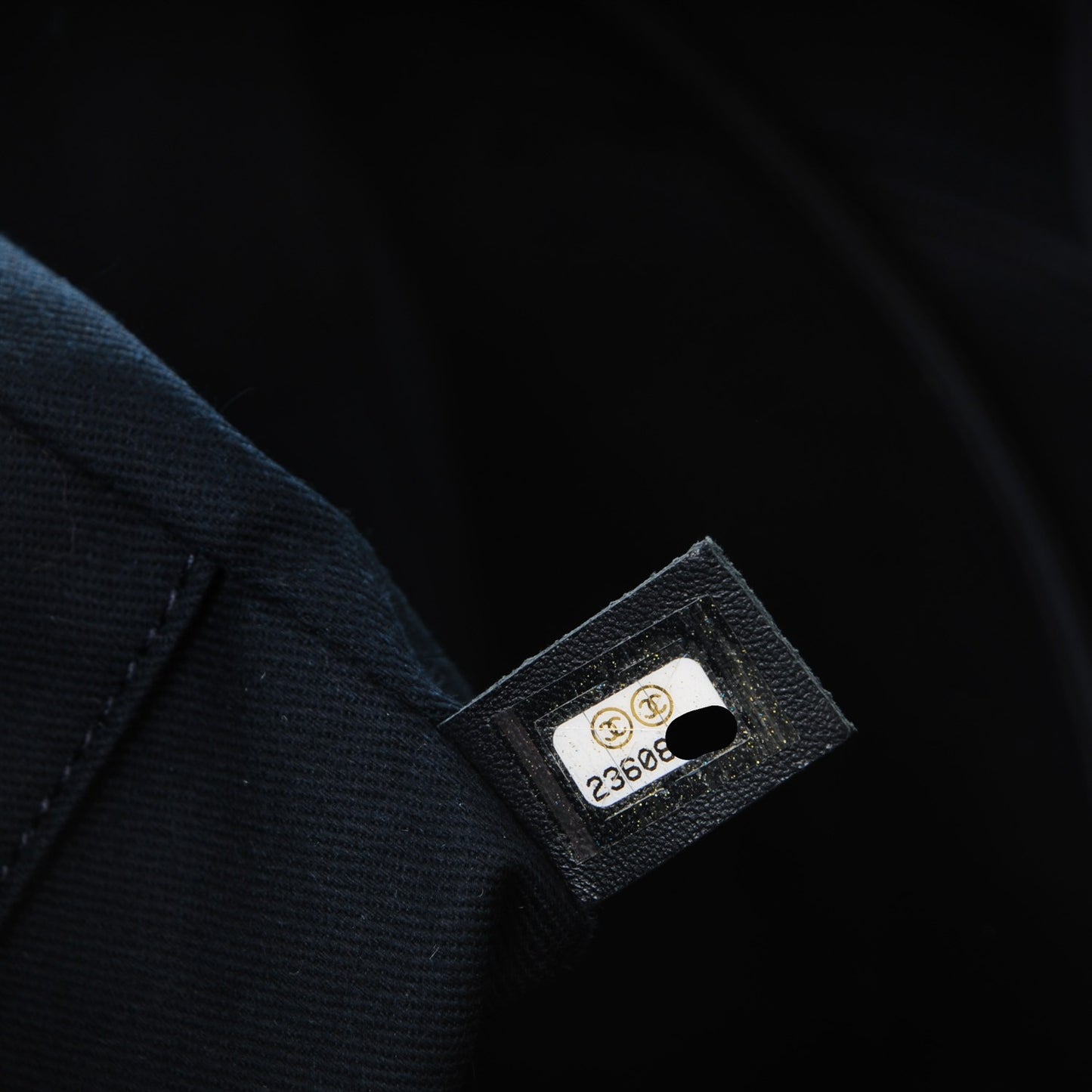 Canvas Large Deauville Tote White Navy