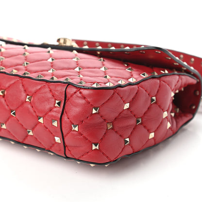 Valentino Garavani Nappa Medium Rockstud Spike Shoulder Bag Rosso Valentino 7 of 13