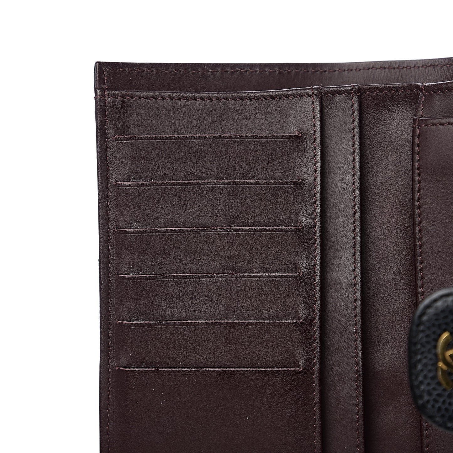 Caviar Quilted Large Flap Wallet Black