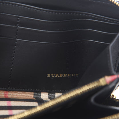 Burberry Vintage Check Elmore Zip Around Wallet Black 7 of 7