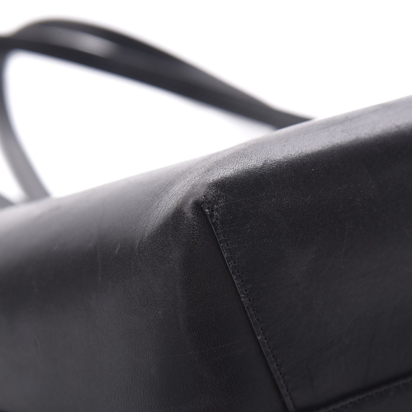 Calfskin Large Shopping Tote Black Royal