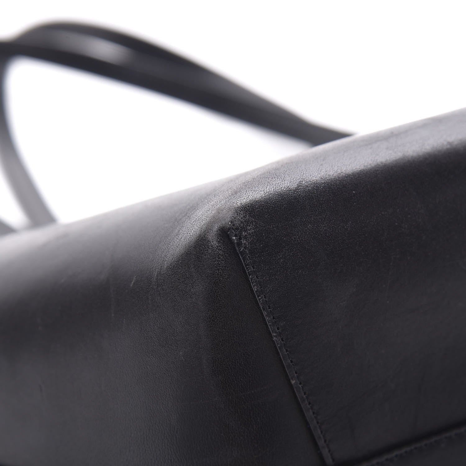 Mansur Gavriel Calfskin Large Shopping Tote Black Royal 13 of 22