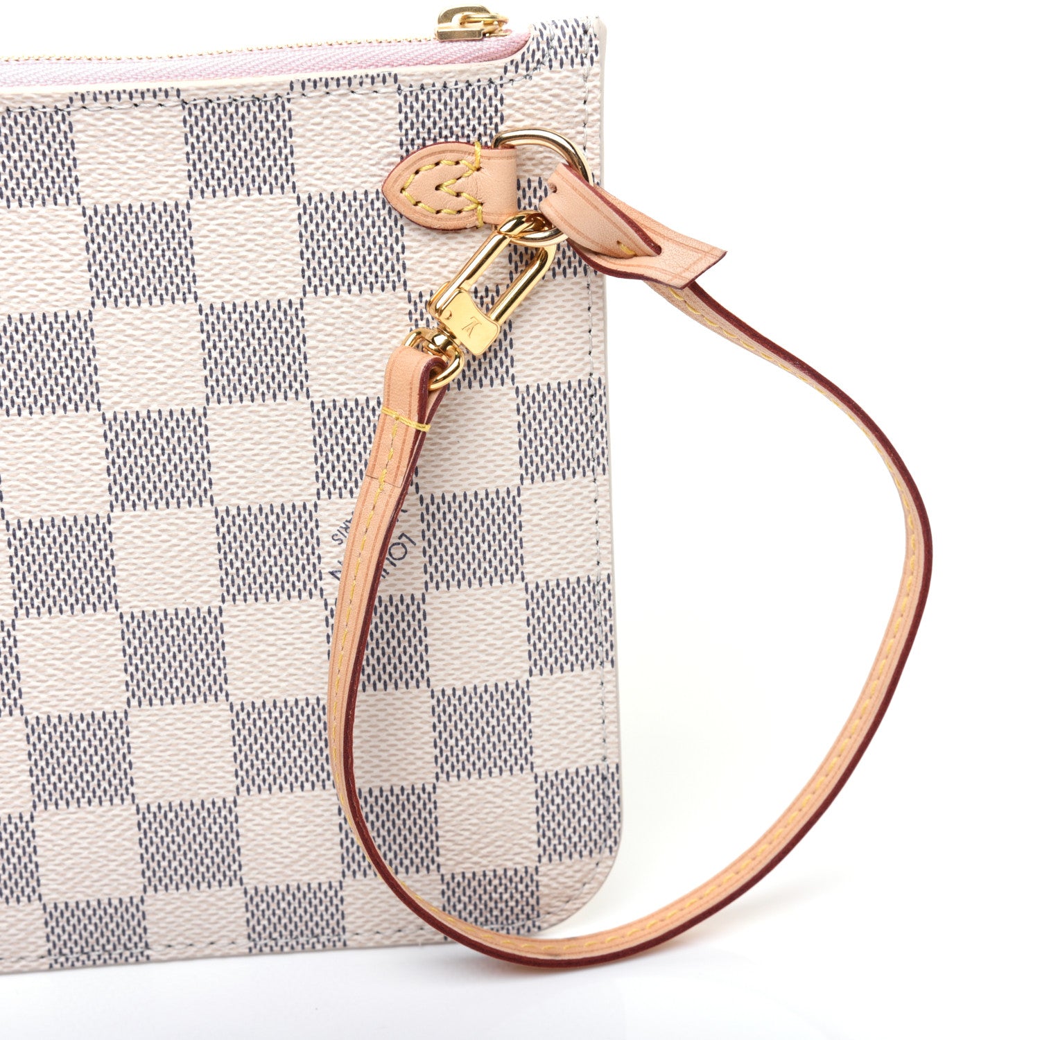 Louis Vuitton Damier Azur Neverfull MM GM Pochette Rose Ballerine 14 of 14