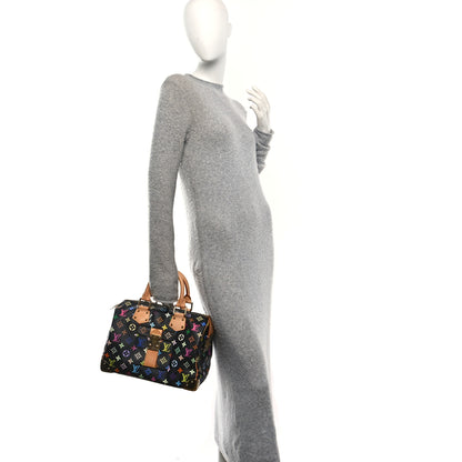 Louis Vuitton Monogram Multicolor Speedy 30 Black 2 of 9