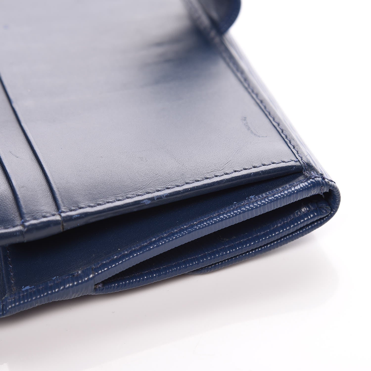 Prada Vitello Move Continental Flap Wallet Bleuette 9 of 11