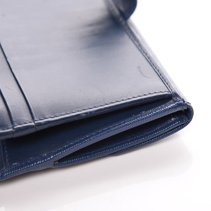 Prada Vitello Move Continental Flap Wallet Bleuette 9 of 11