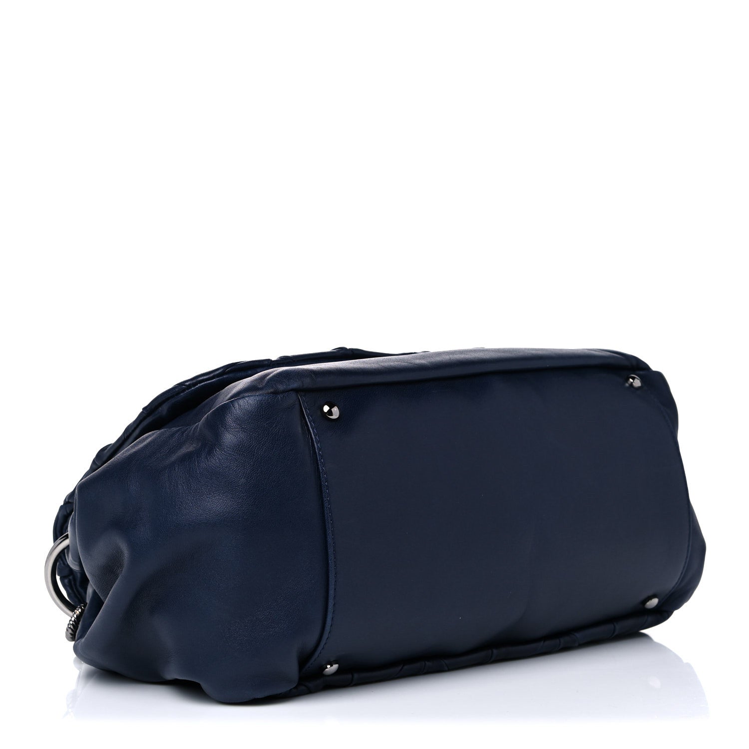 Chanel Lambskin Quilted Soft Squares Origami Accordion Flap Navy 4 of 15