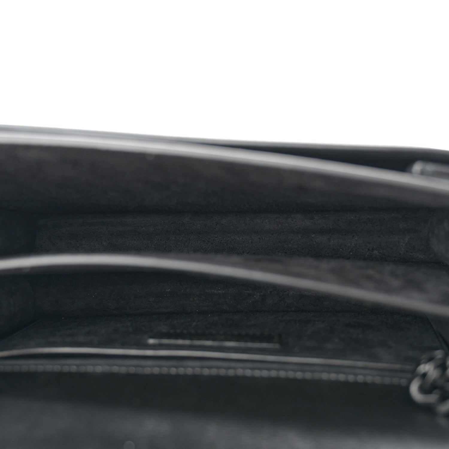 Saint Laurent Calfskin Medium Monogram Monochrome Sunset Black 5 of 10