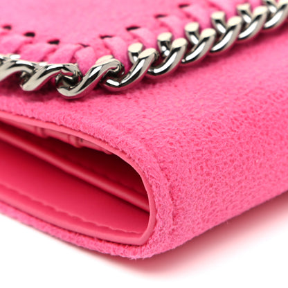 Stella McCartney Shaggy Deer Small Falabella Flap Wallet Hot Pink 8 of 11