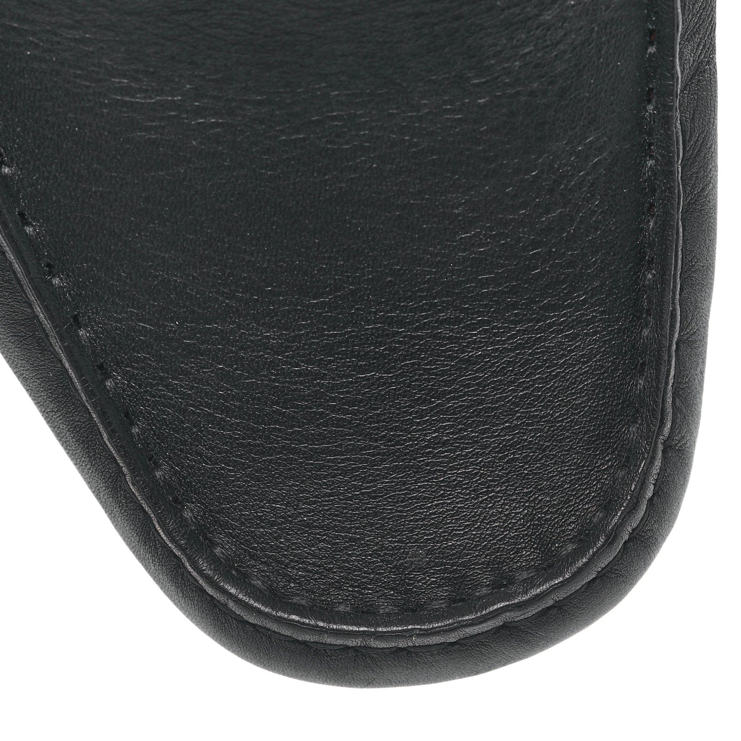 Soft Clove Calfskin Mens Interlocking G Driver Loafers 9.5 Black