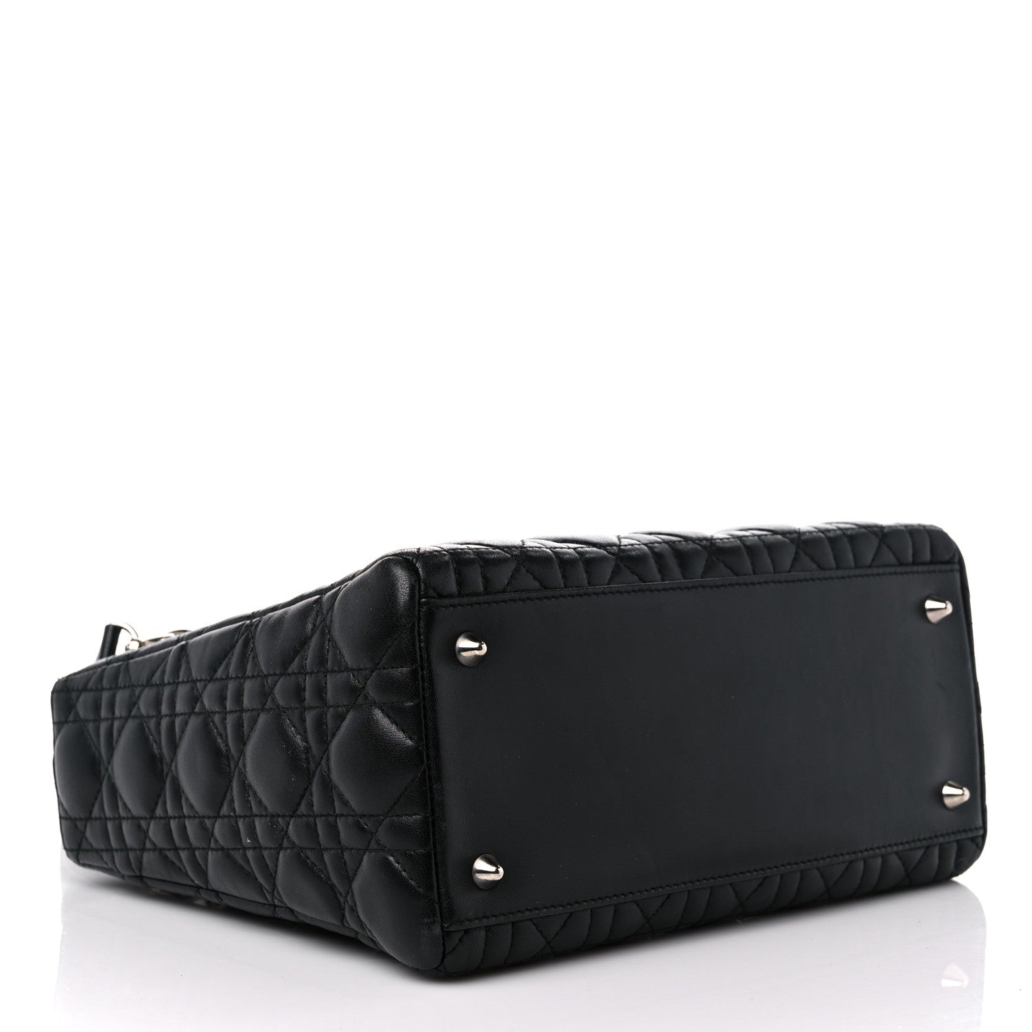 Christian Dior Lambskin Cannage Medium Lady Dior Black 4 of 16