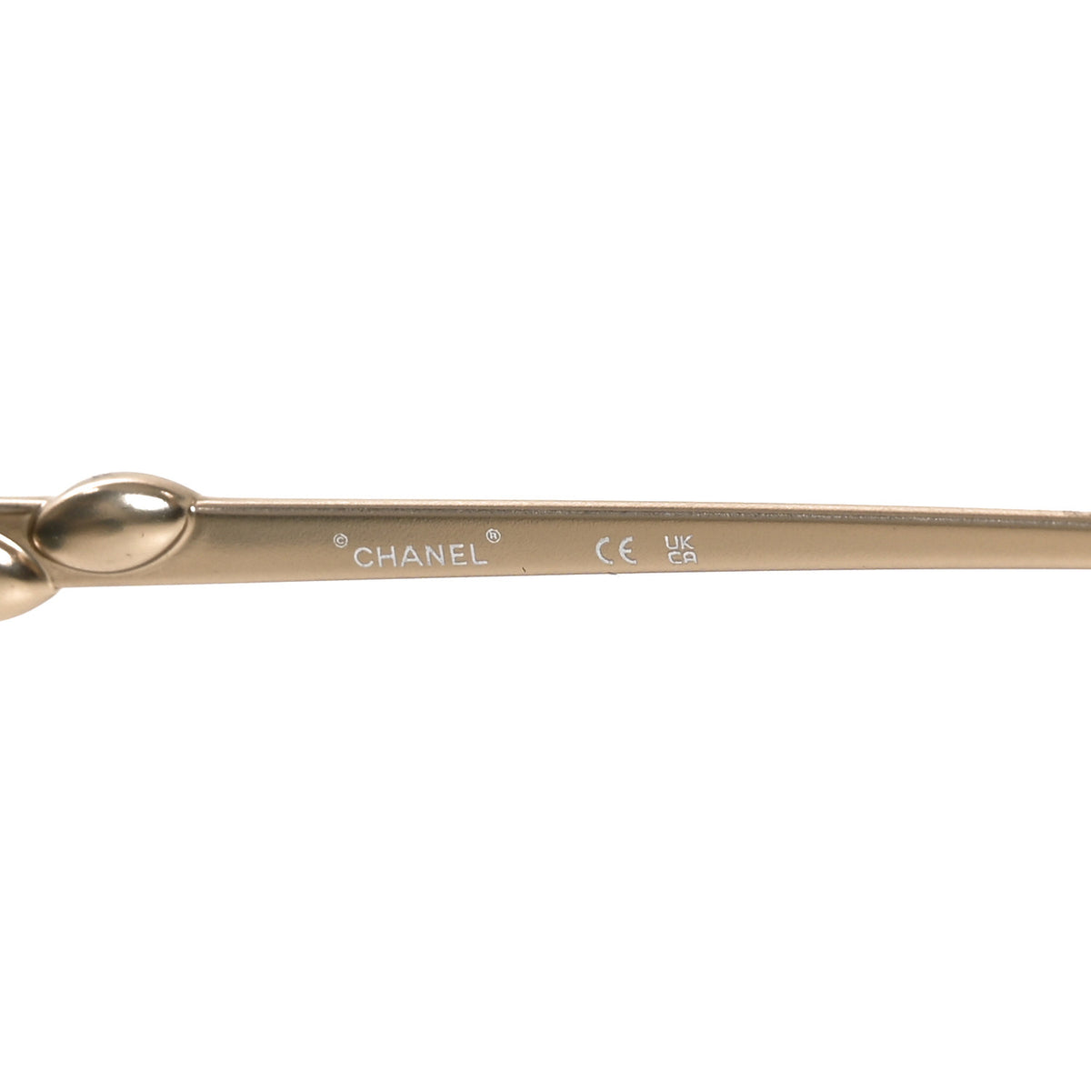 Metal Crystal Sparkling Wheat Round Sunglasses 71582 Gold
