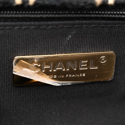 Chanel Tweed Quilted Medium Chanel 19 Flap Black Beige 6 of 10