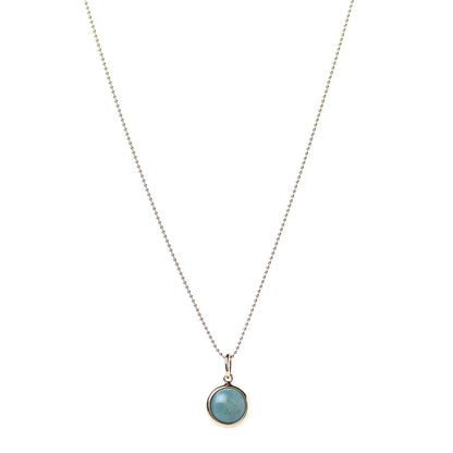 Tiffany 18K Yellow Gold Turquoise Paloma Picasso Dot Charm Pendant Necklace 1 of 7