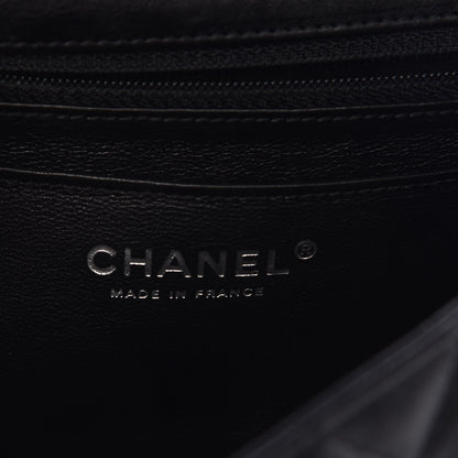 Chanel Crumpled Calfskin Quilted Mini Rectangular Flap So Black 6 of 9