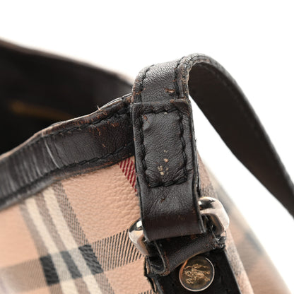Burberry Haymarket Check Hartham Shoulder Bag Chocolate 11 of 15